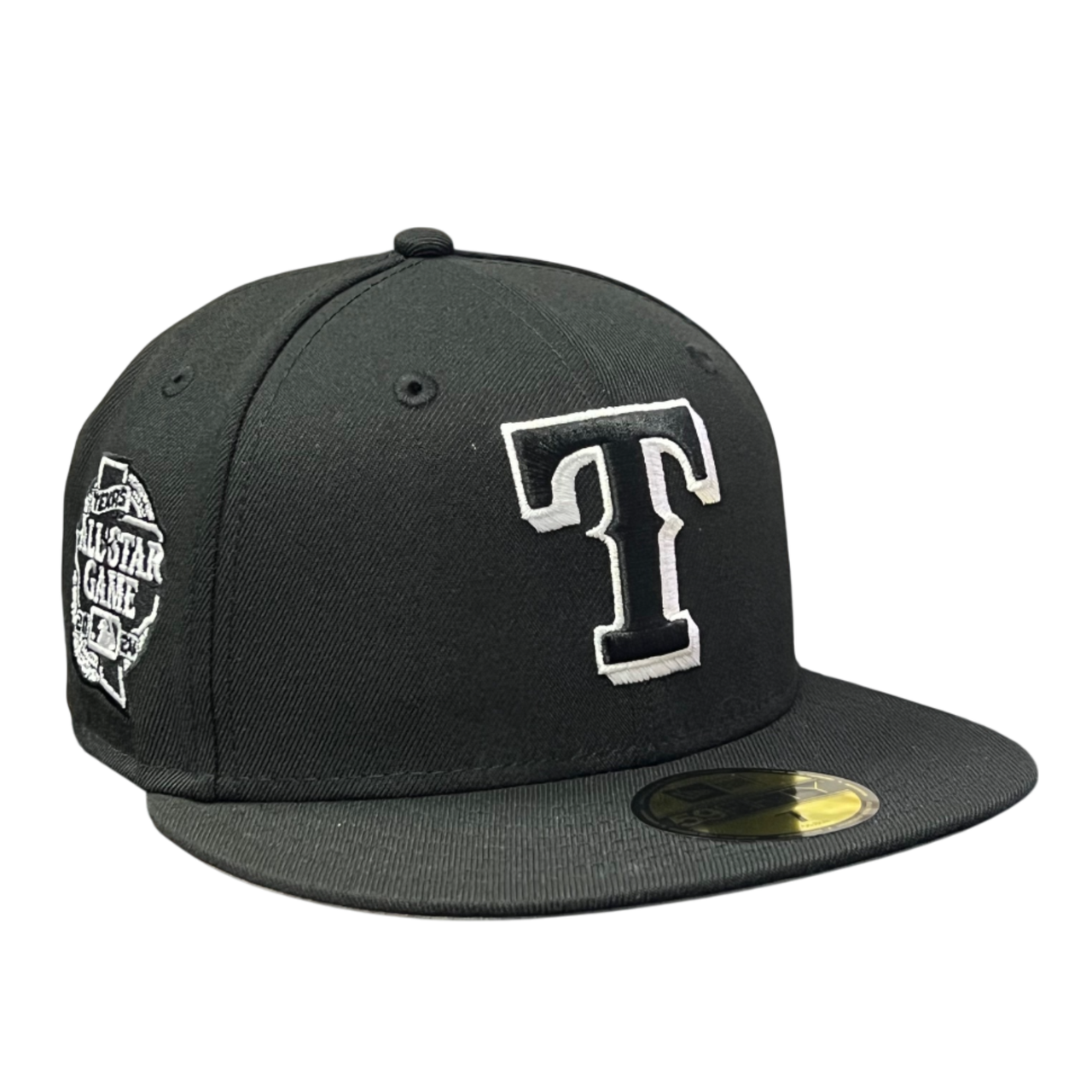 Texas Rangers ASG 2024 Black White 59FIFTY Fitted Hat