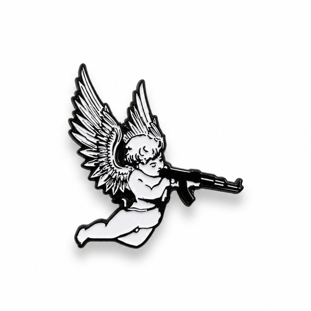 Angel Shooter Hat Pin front view