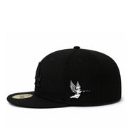 Angel Shooter Hat Pin on hat view