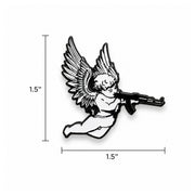 Angel Shooter Hat Pin size view