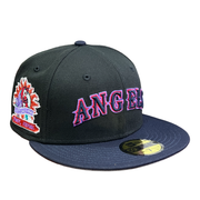 Black Navy Los Angels Angels Retro Spring Training New Era Fitted Hat