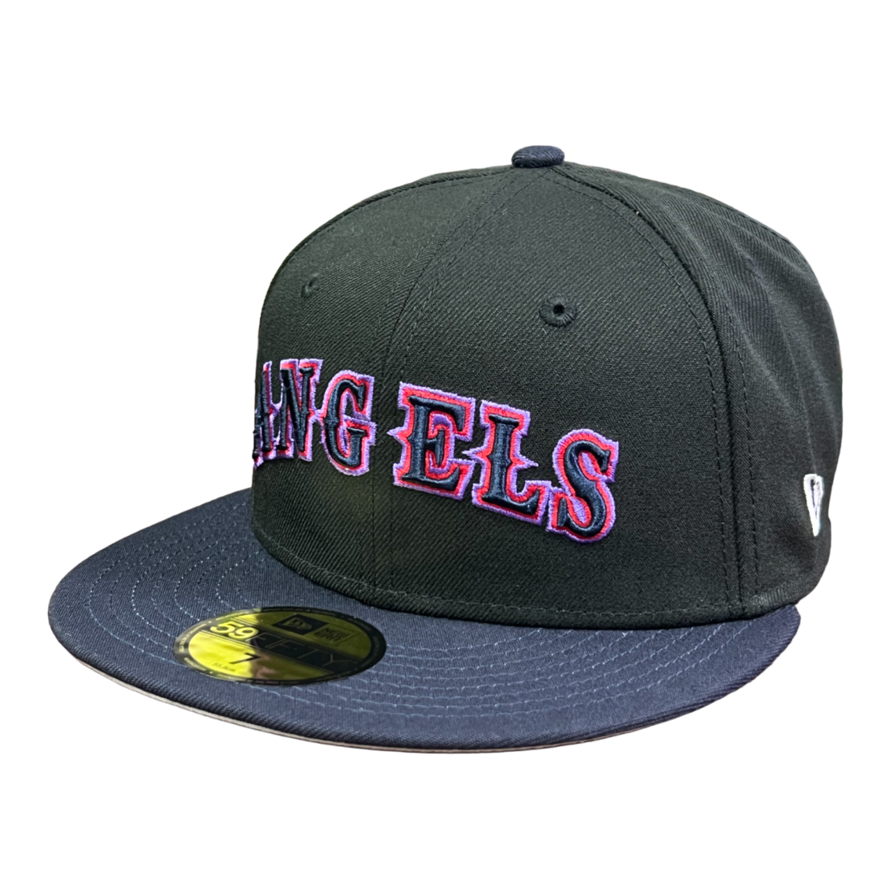 Black Navy Los Angels Angels Retro Spring Training New Era Fitted Hat