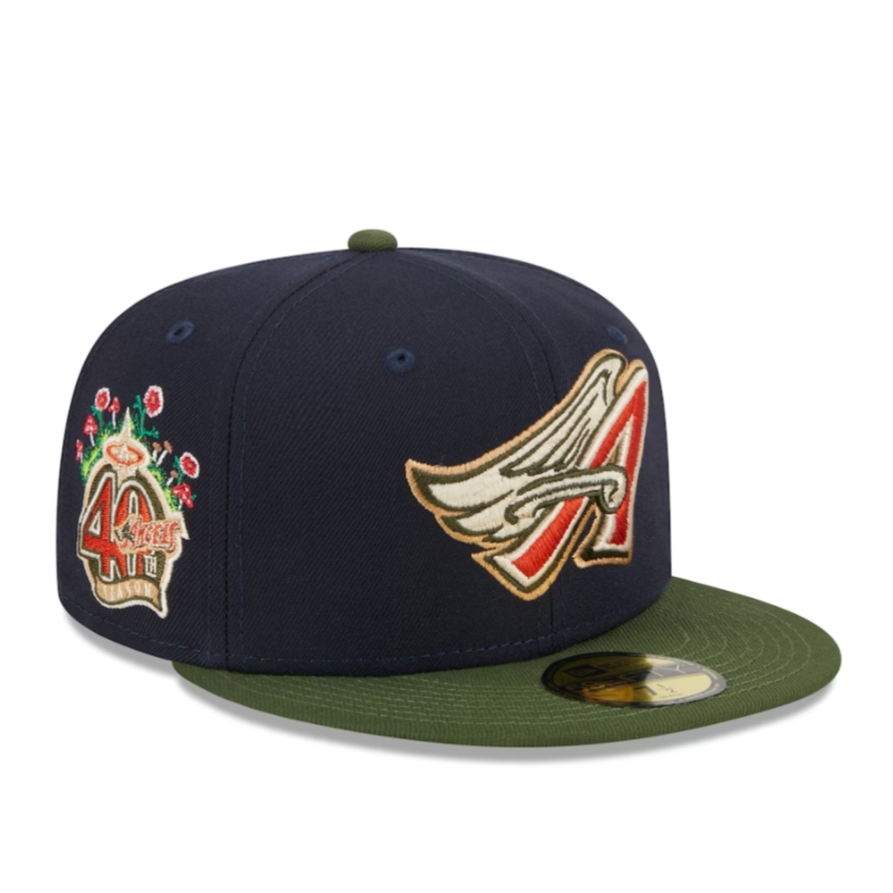 NewEra MLB Los Angeles Angels Cooperstown Sprouted Collection 59FIFTY Fitted Men's Hat