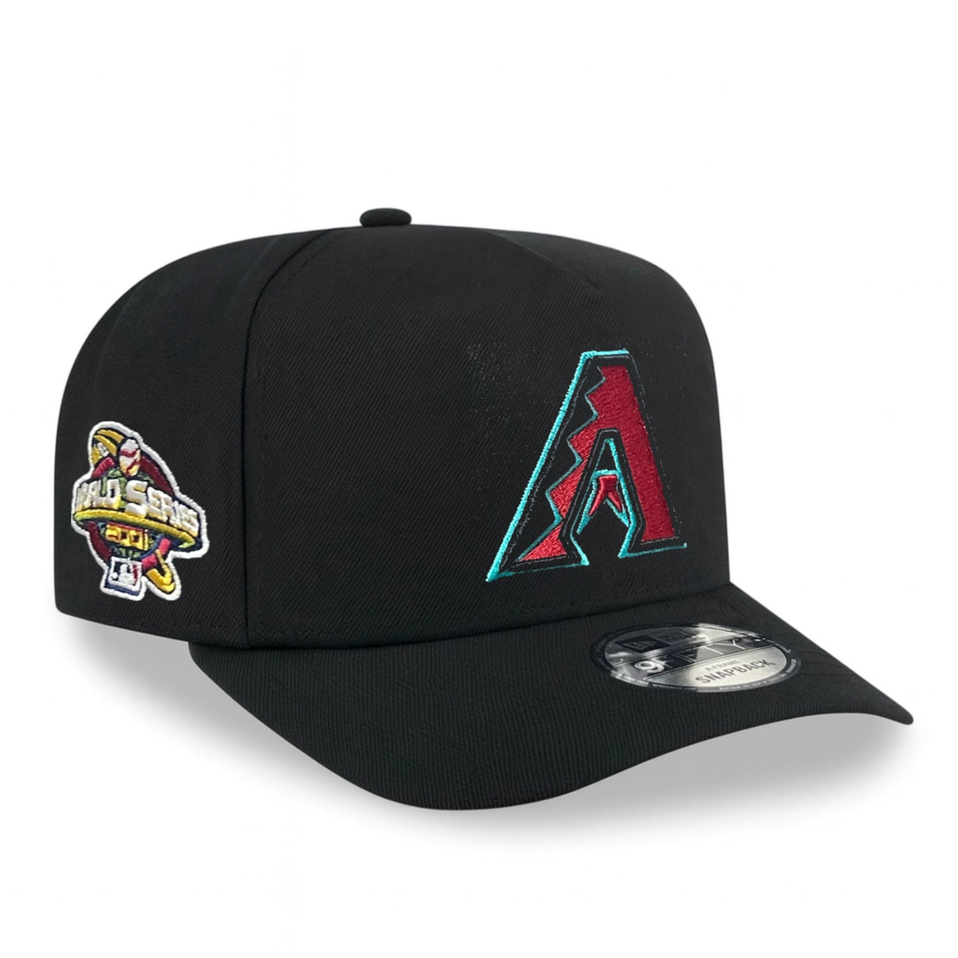 New Era Arizona Diamondbacks World Series 01 Black 9FIFTY A-Frame Curved Snapback Hat
