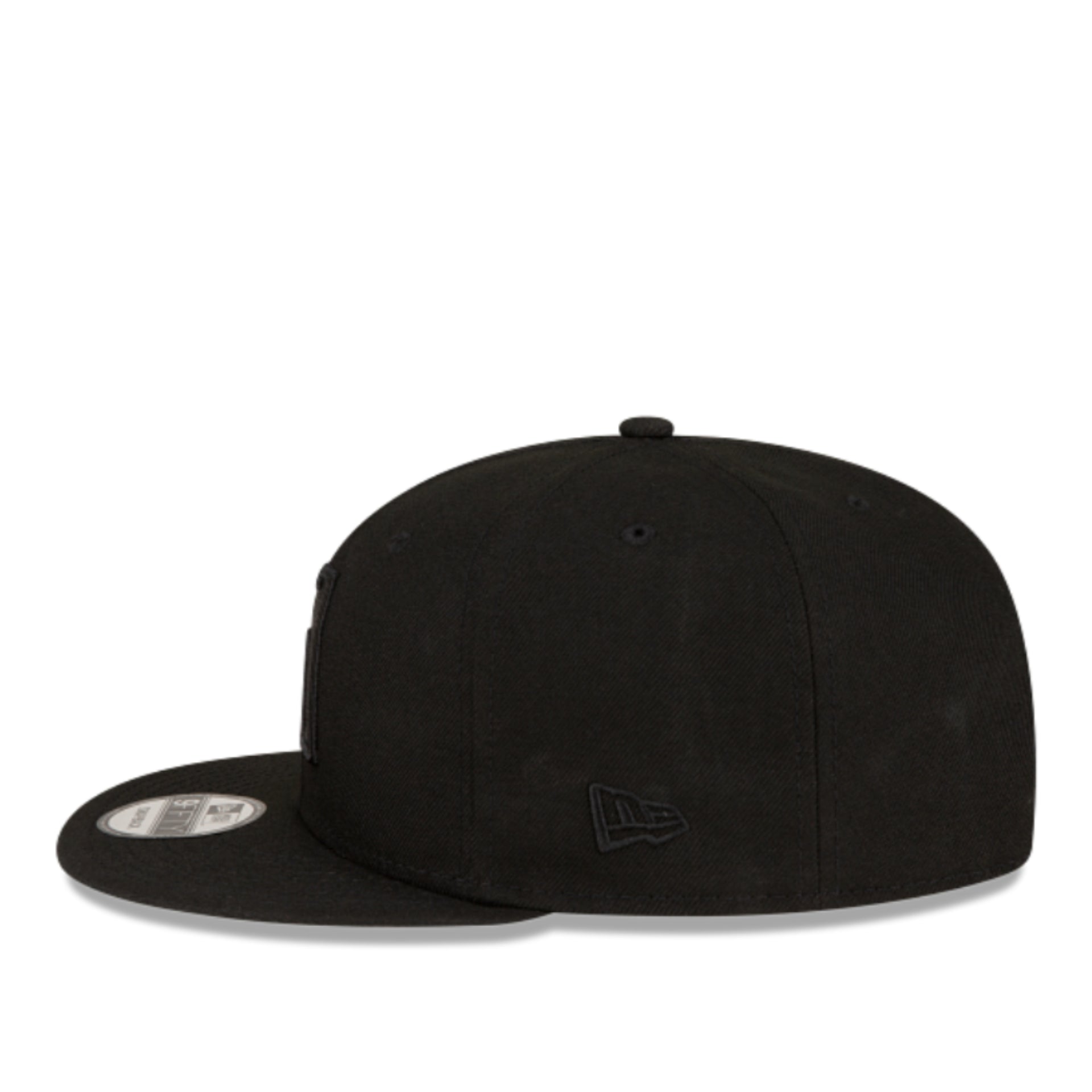 New Era Arizona Diamondbacks Black on Black 9FIFTY Snapback Hat left side view