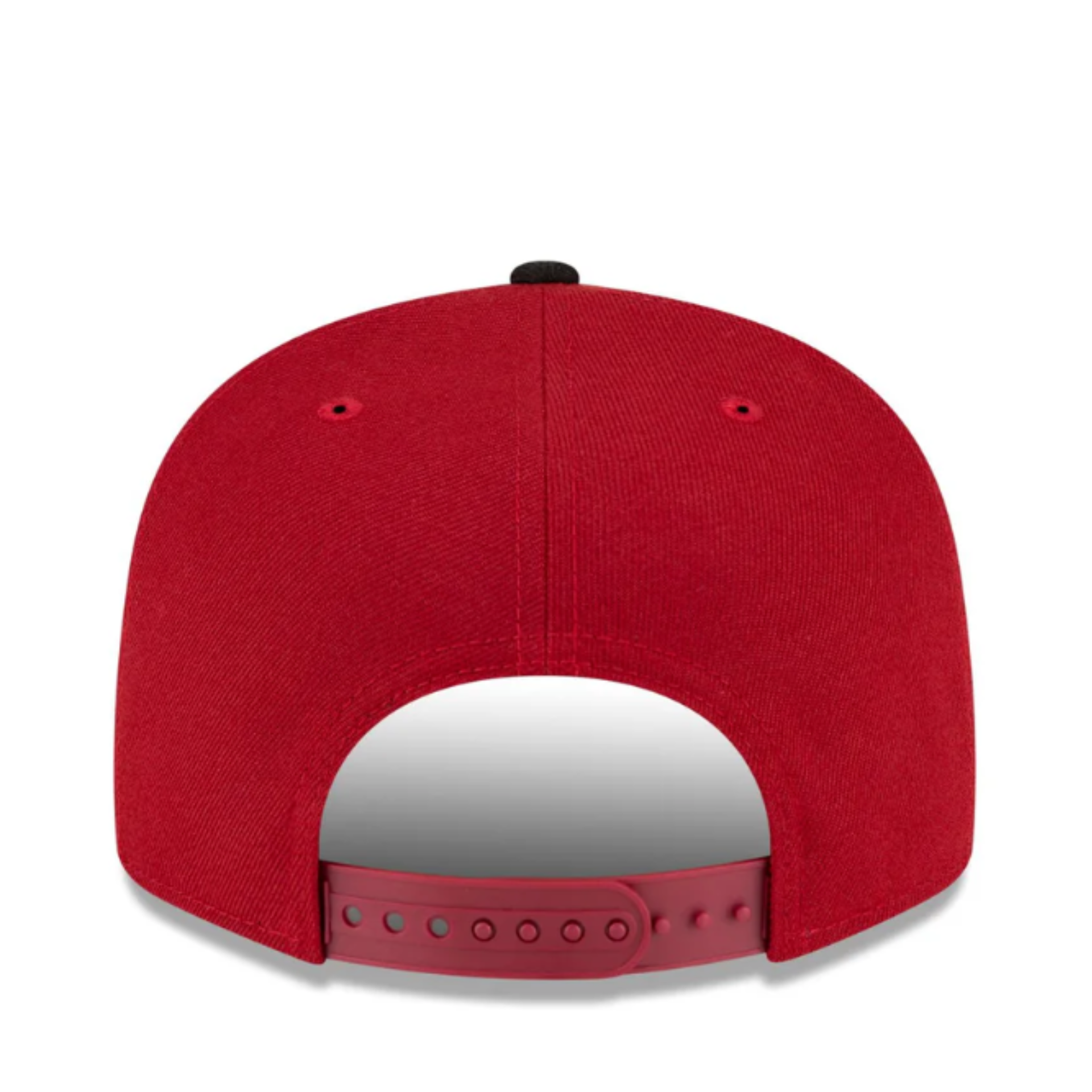 Back of New Era Arizona Diamondbacks Burgundy Black 9FIFTY Snapback Hat