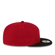 Side of New Era Arizona Diamondbacks Burgundy Black 9FIFTY Snapback Hat