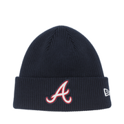 New Era Atlanta Braves Navy Men's Skull Knit Beanie