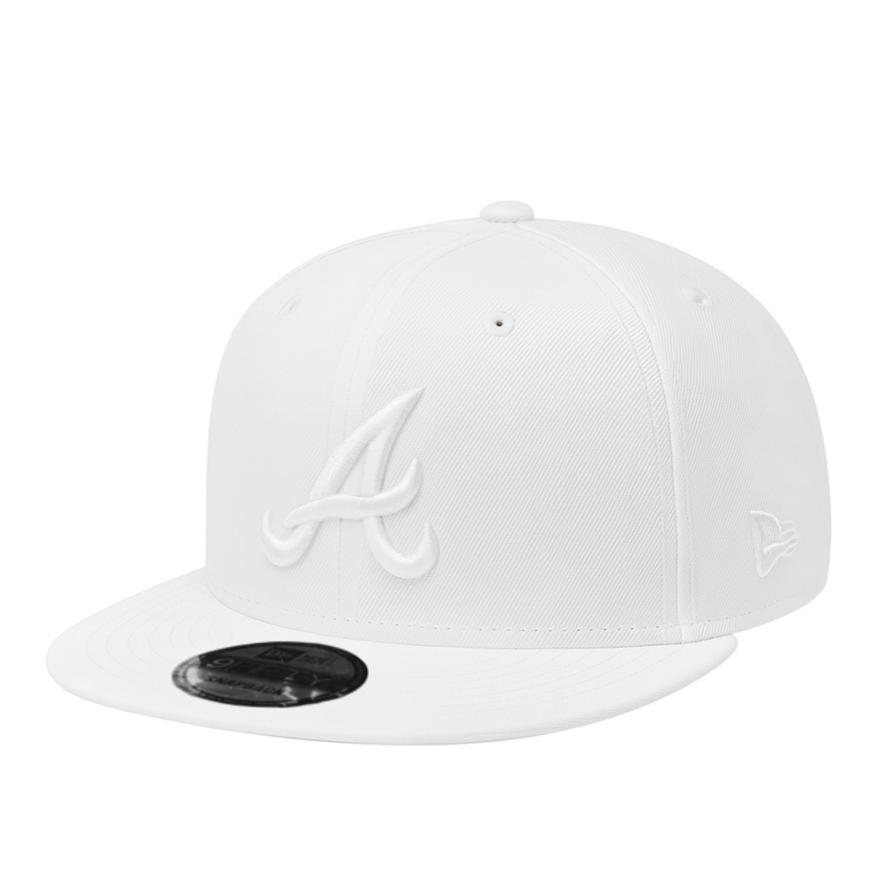 New Era Atlanta Braves All White 9FIFTY Snapback Hat