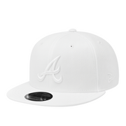 New Era Atlanta Braves All White 9FIFTY Snapback Hat