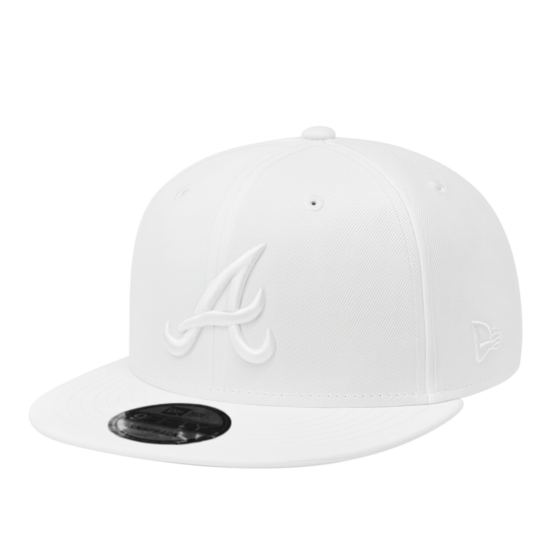 New Era Atlanta Braves All White 9FIFTY Snapback Hat