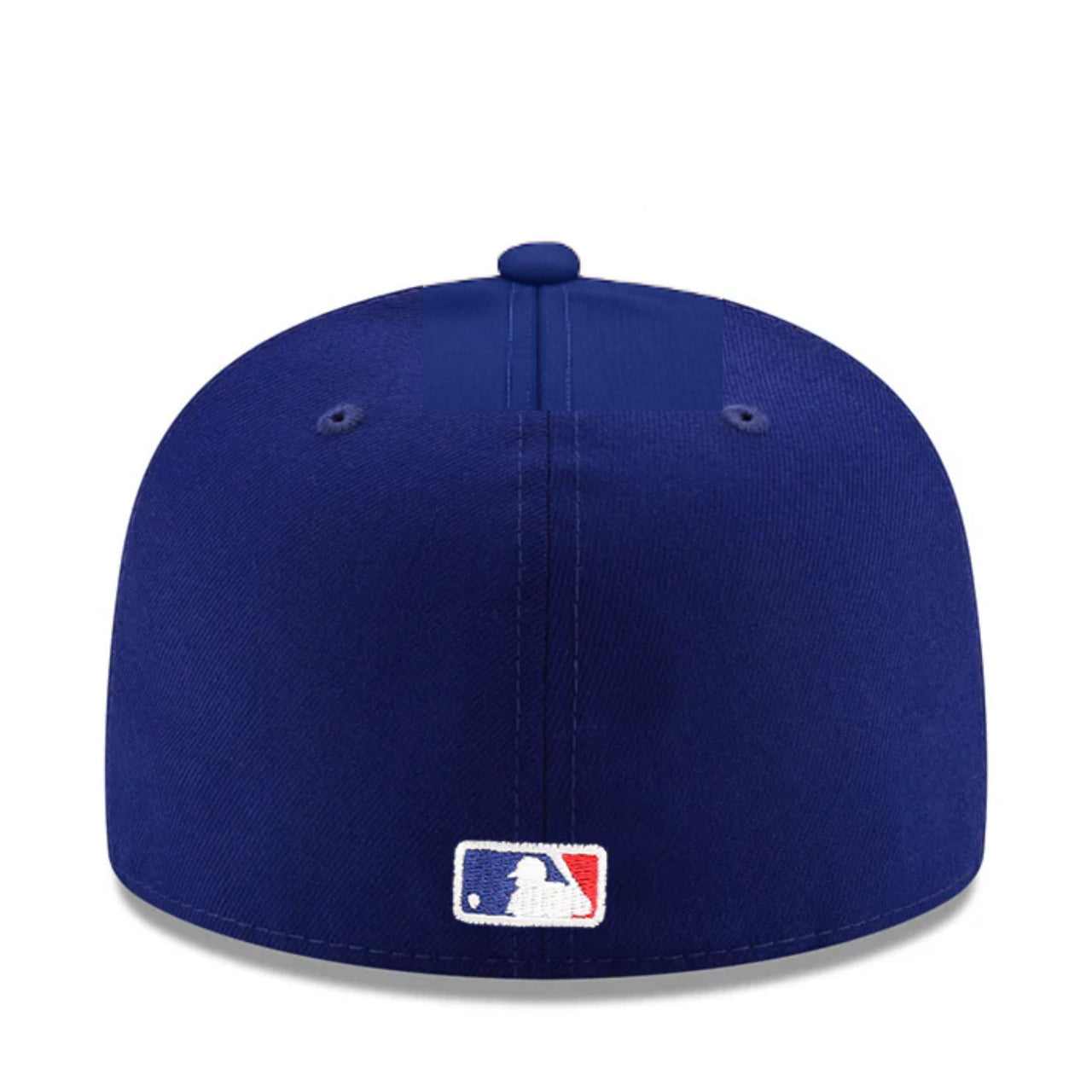 back of New Era Los Angeles Dodgers Upside Down Royal Blue 59FIFTY Fitted Hat