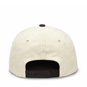 back of New Era Los Angeles Dodgers Upside Down Corduroy Chrome Walnut 9FORTY A-Frame Snapback