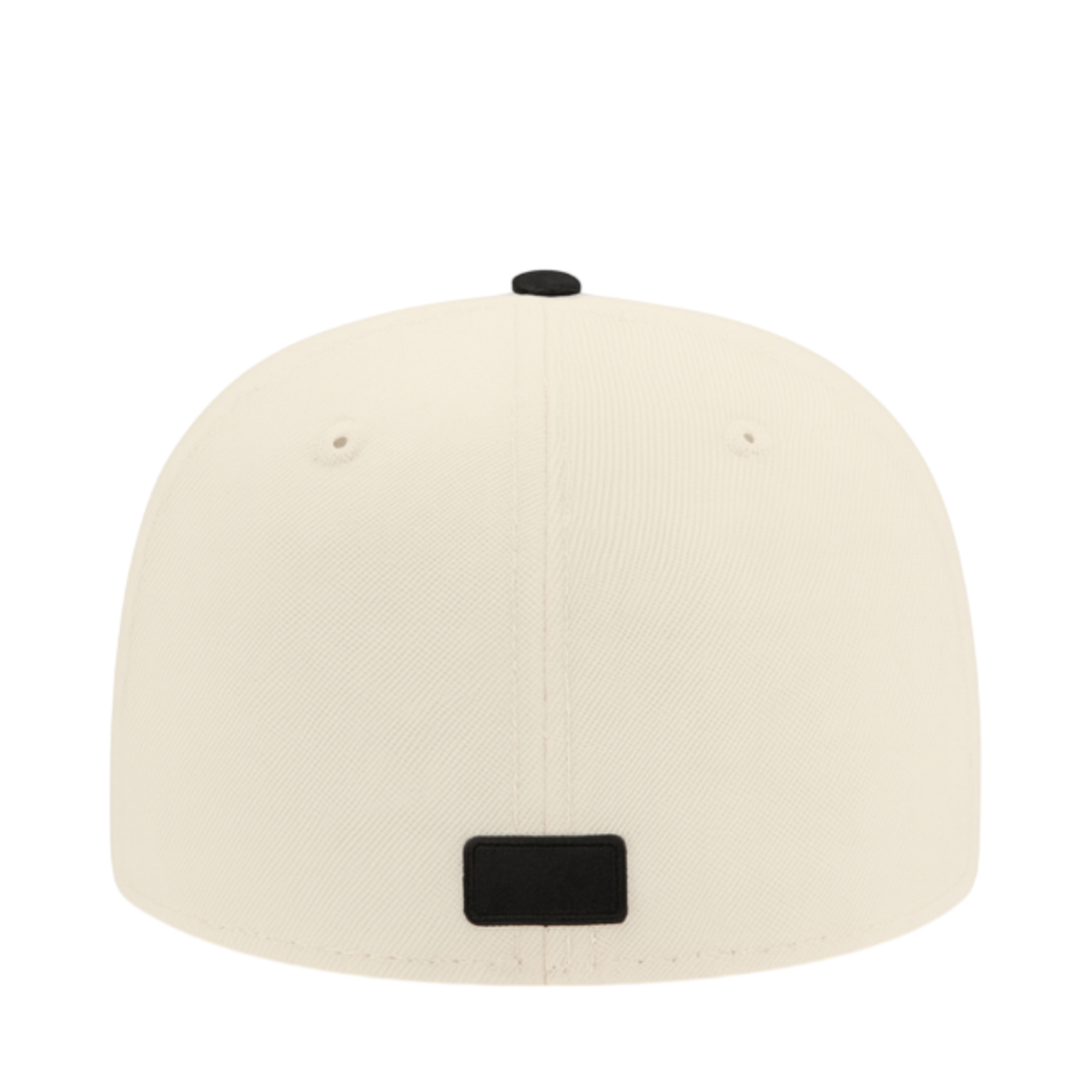 back of New Era Los Angeles Dodgers Rose Chrome Black 59FIFTY Fitted Hat