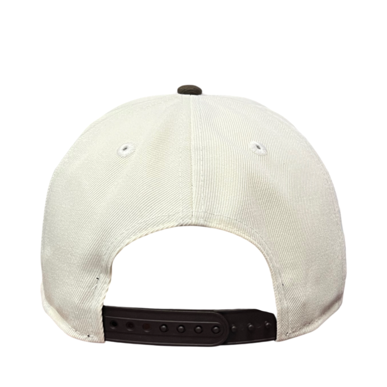 back of Los Angeles Dodgers Upside Down Chrome Walnut 9FORTY A-Frame Snapback
