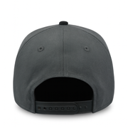 back of Los Angeles Dodgers Upside Down Graphite Black 9FORTY A-Frame Snapback