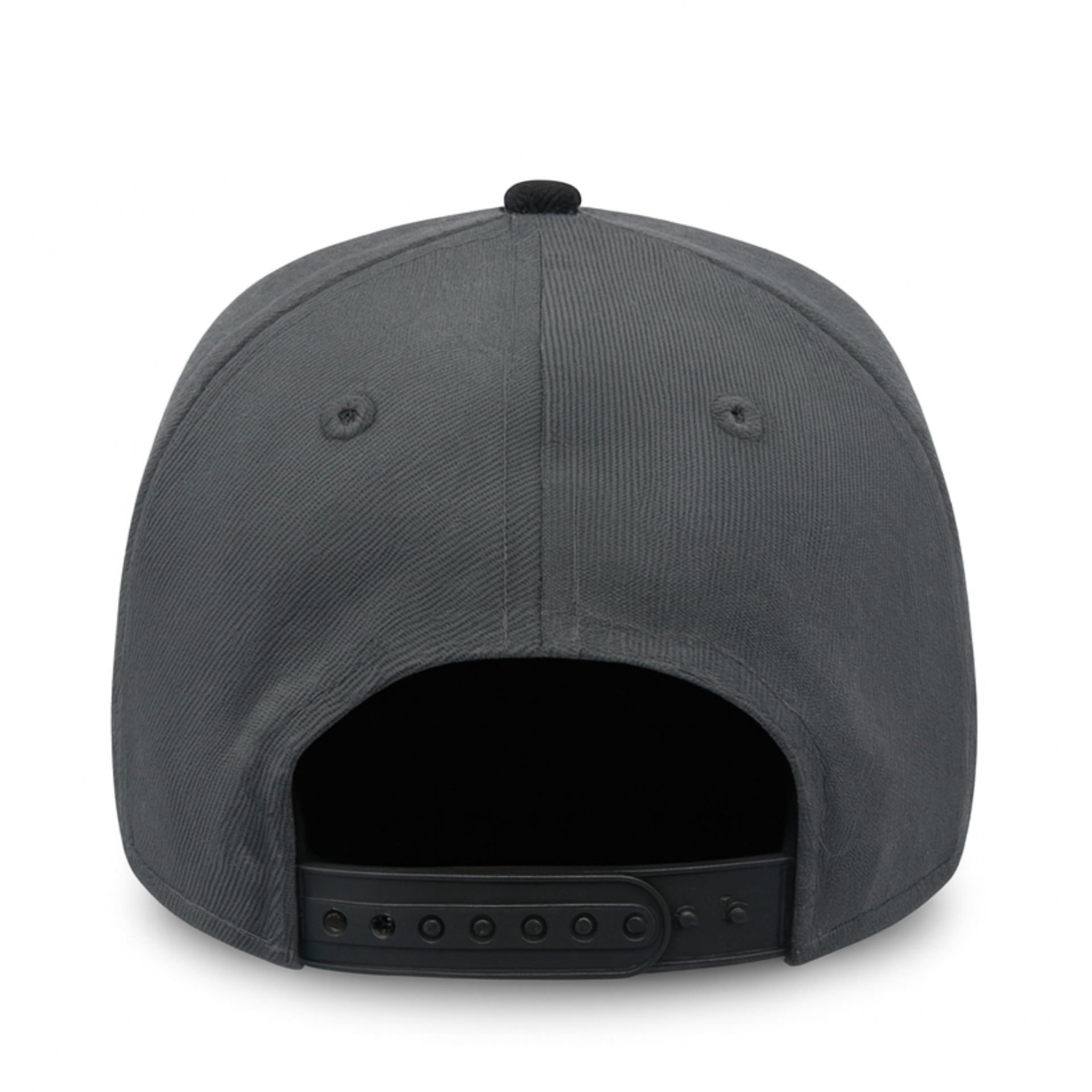 back of Los Angeles Dodgers Upside Down Graphite Black 9FORTY A-Frame Snapback