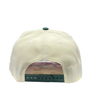 back of New Era Mexico Chrome Green 9Forty A-Frame Snapback