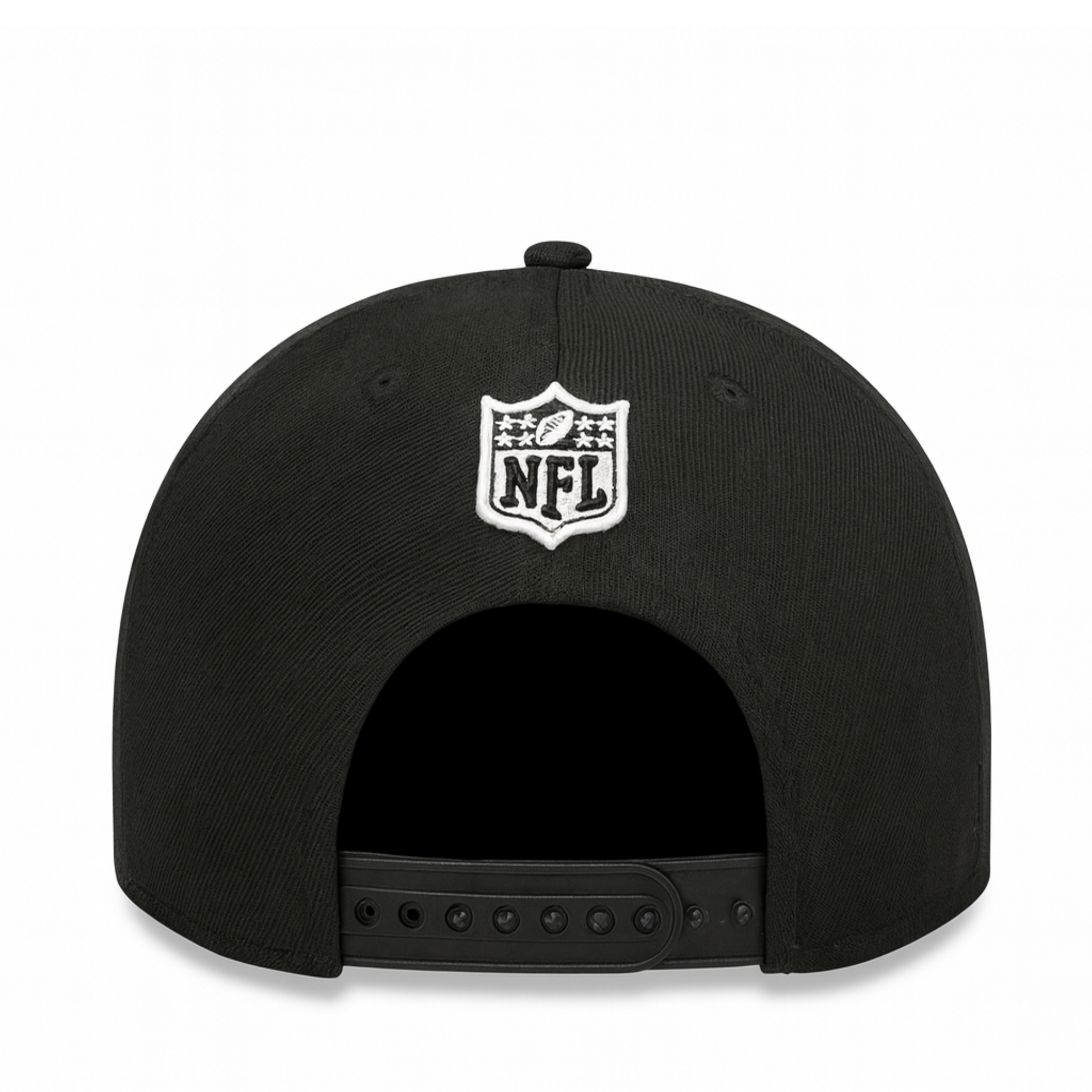 back of San Francisco 49ers Script Black 9FIFTY Snapback Hat