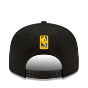 Back View of New Era Golden State Warriors Black 9FIFTY Snapback Hat