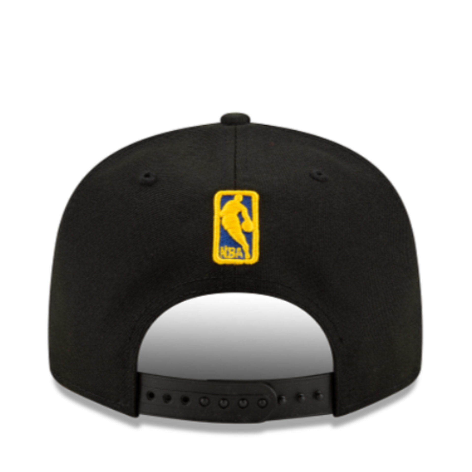 Back View of New Era Golden State Warriors Black 9FIFTY Snapback Hat