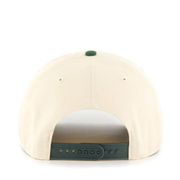 Back of 47 Brand Los Angeles Dodgers Natural Green Hitch Snapback