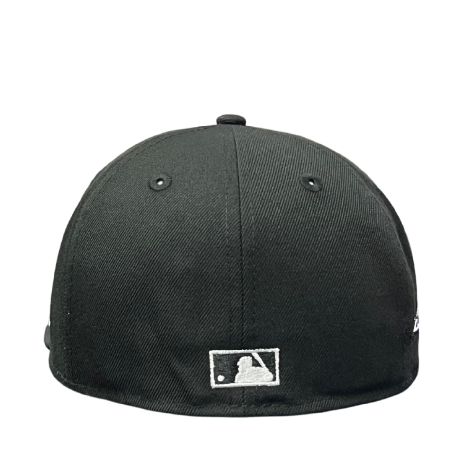 back of Houston Astros Cooperstown Astrodome Black 59FIFTY Fitted Hat