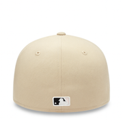 back of New Era Los Angeles Dodgers Camel Pink Heart 59FIFTY Fitted Hat