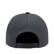 back of New Era Los Angeles Anaheim Angels Graphite Black 9FIFTY Snapback Hat