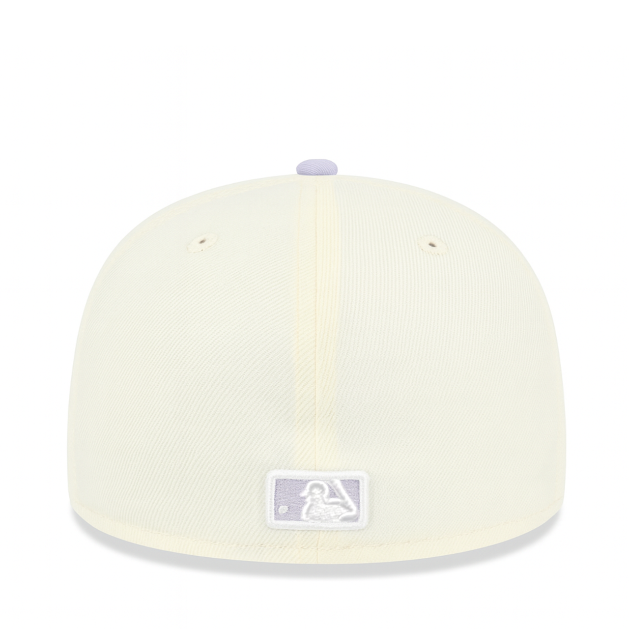 Back of New Era New York Yankees NY Chrome Lavender 59FIFTY Fitted Hat