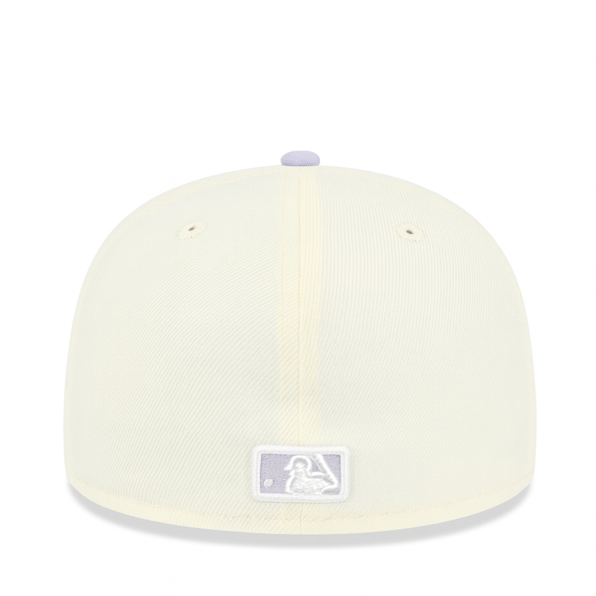 Back of New Era New York Yankees NY Chrome Lavender 59FIFTY Fitted Hat