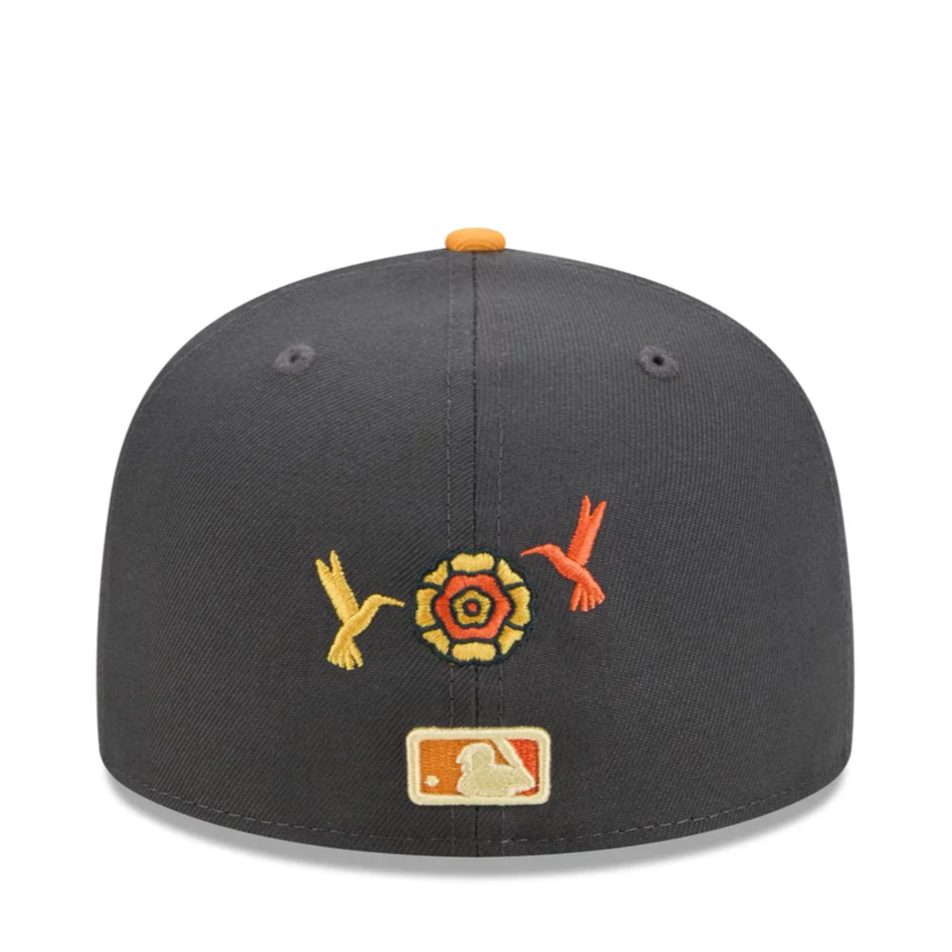 Back of New Era Los Angeles Dodgers Day of the Dead Graphite 59FIFTY Fitted