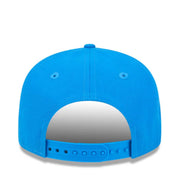 back of New Era Detroit Lions 75th Anniversary Blue 9FIFTY A-Frame Snapback Hat