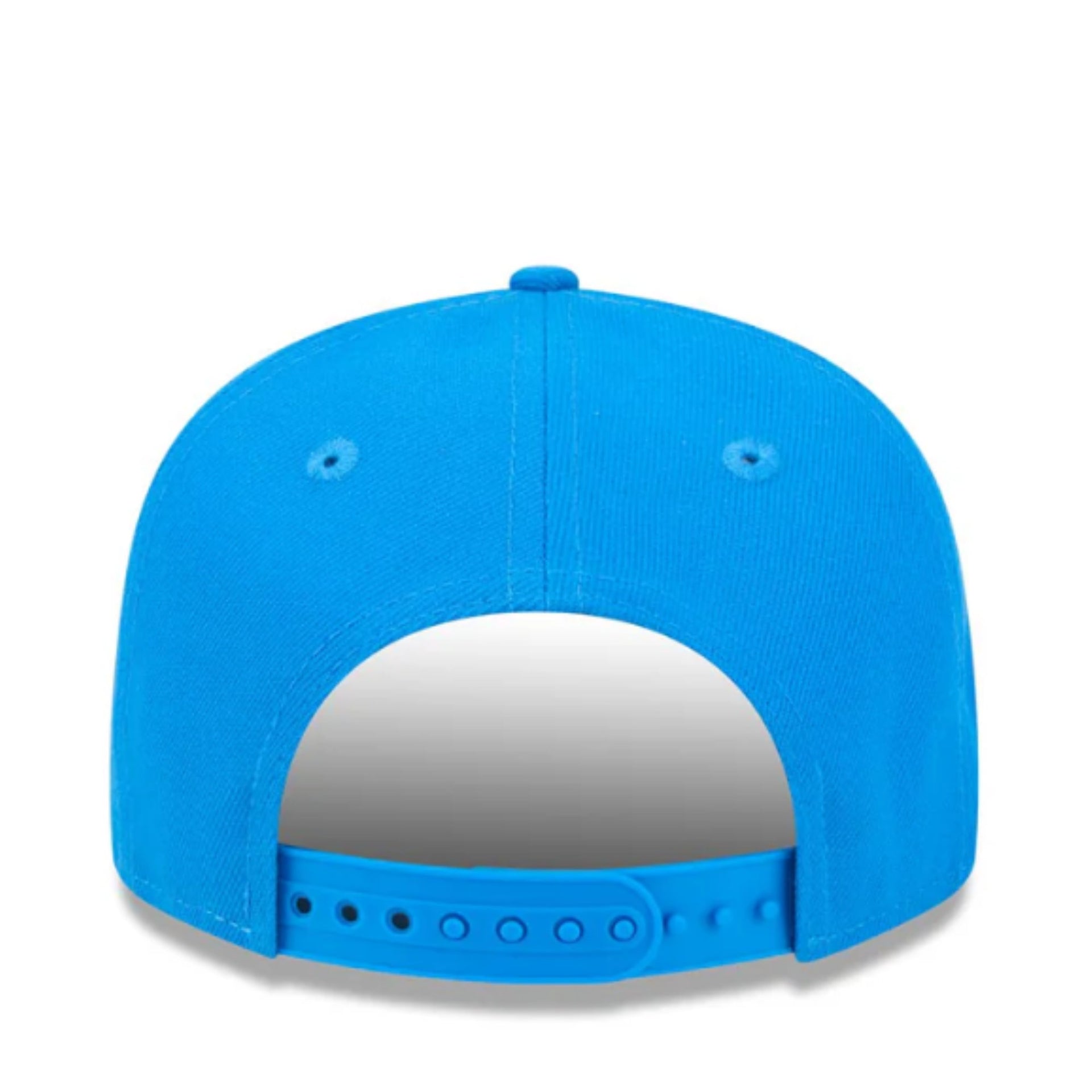 back of New Era Detroit Lions 75th Anniversary Blue 9FIFTY A-Frame Snapback Hat