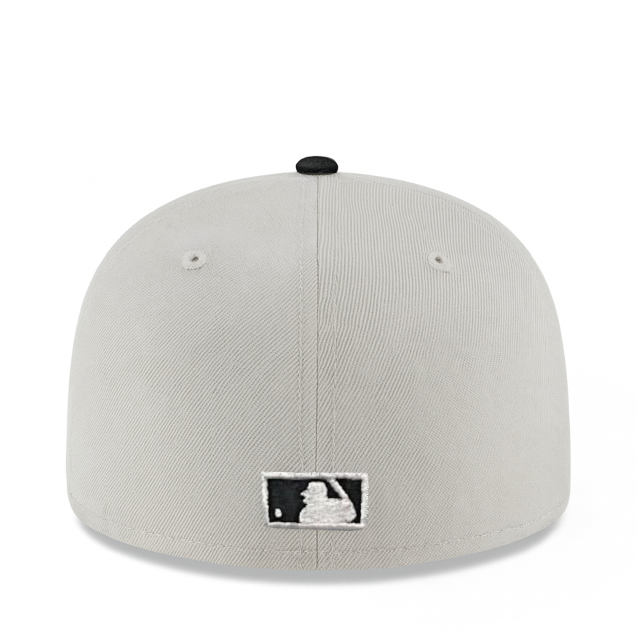 Back of New Era Toronto Blue Jays Cooperstown Light Gray Black EXCLUSIVE 59FIFTY Fitted Hat