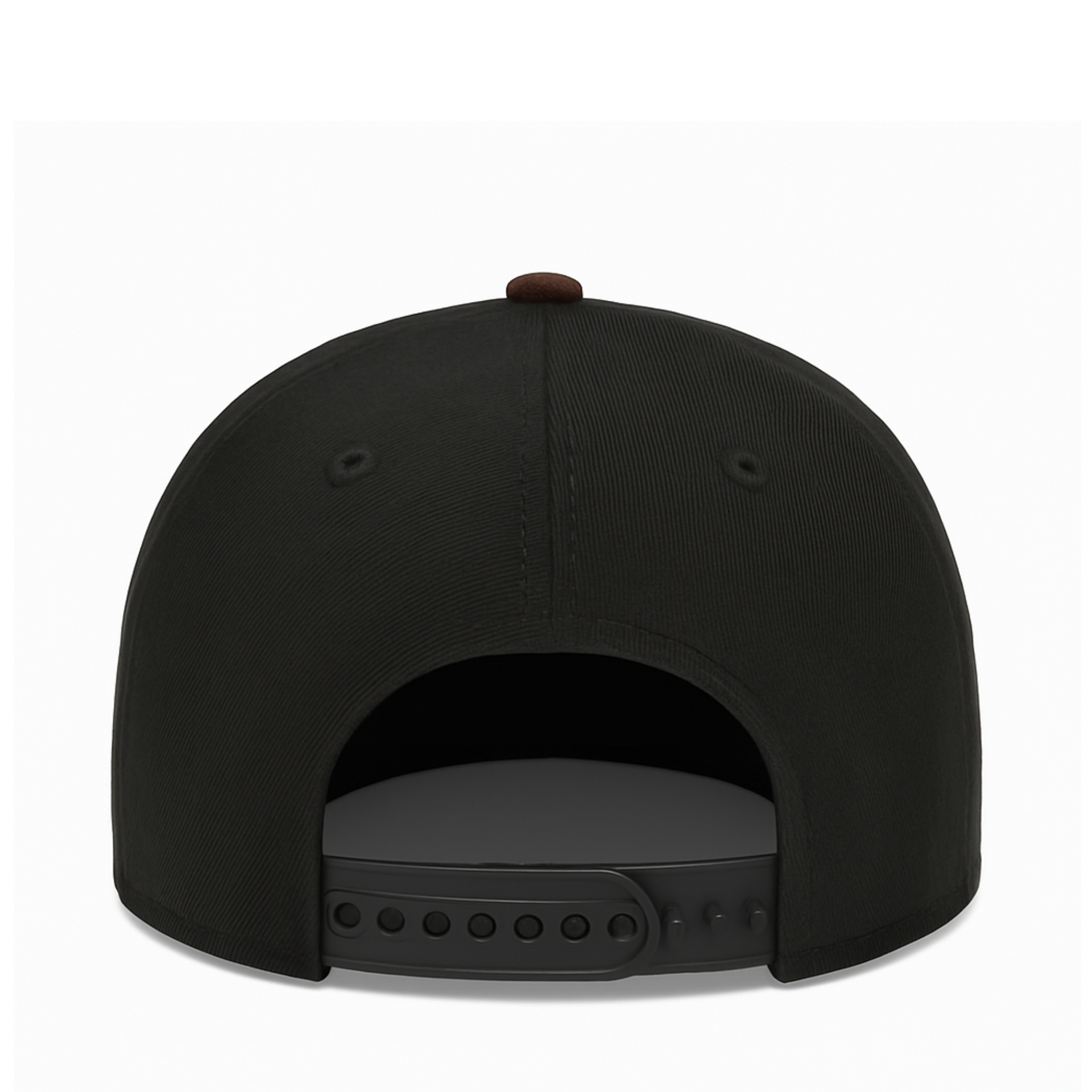 back of New Era Los Angeles Dodgers 2024 World Series Champ City Connect Black Walnut 9FORTY A-Frame Snapback Hat