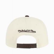 back of Los Angeles Dodgers Fashion Basic 60th Anniversary Brown Original Fit Snapback