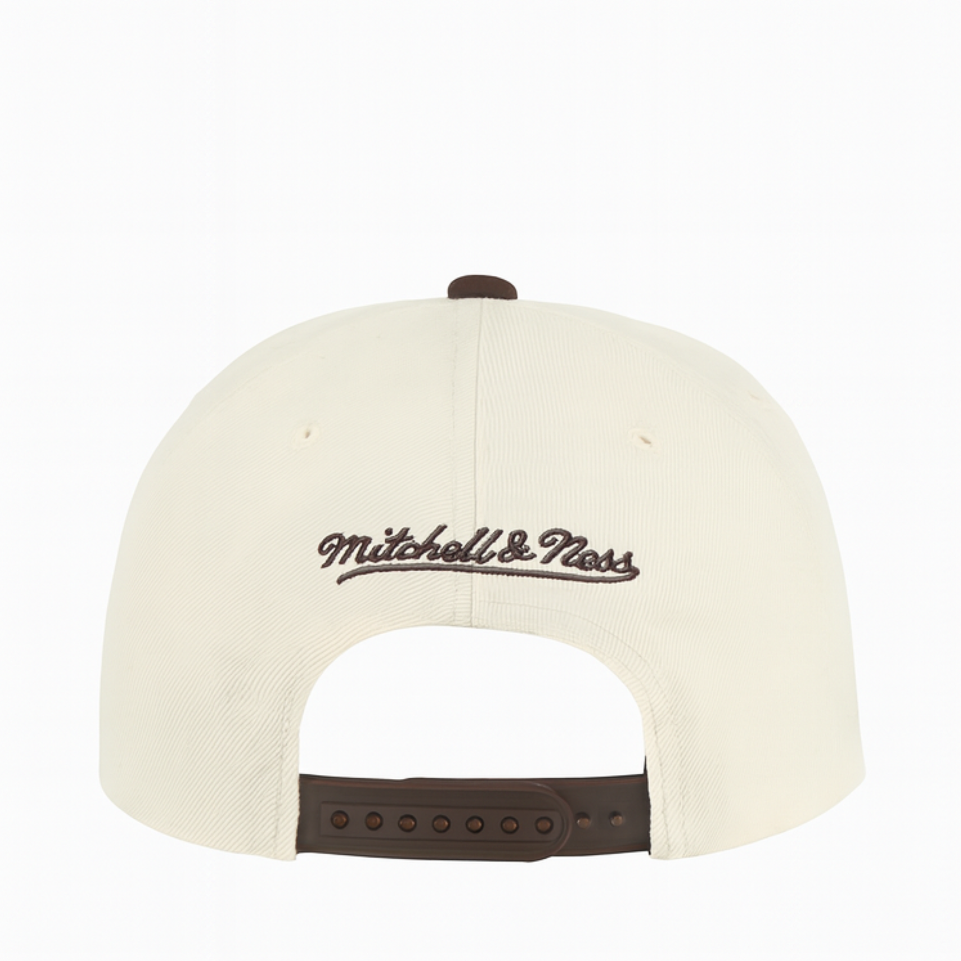 back of Los Angeles Dodgers Fashion Basic 60th Anniversary Brown Original Fit Snapback