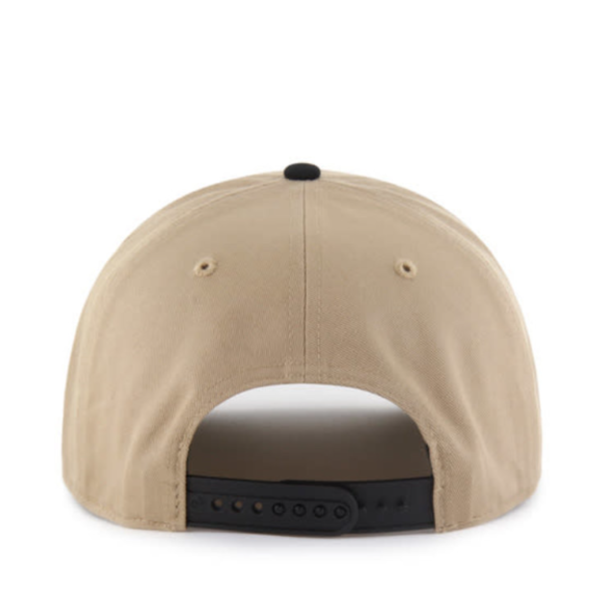 Back of 47 Brand New York Yankees Khaki Black Hitch Snapback 
