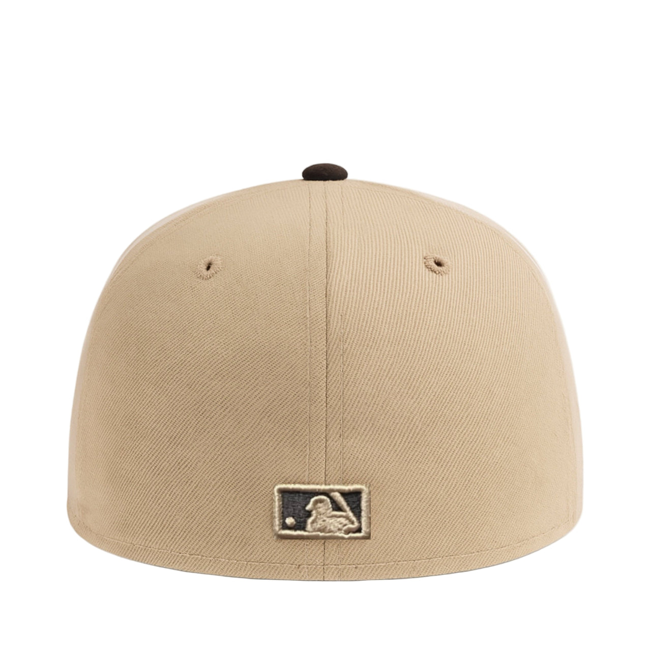 back of New Era San Diego Padres Khaki Brown 59FIFTY Fitted Hat