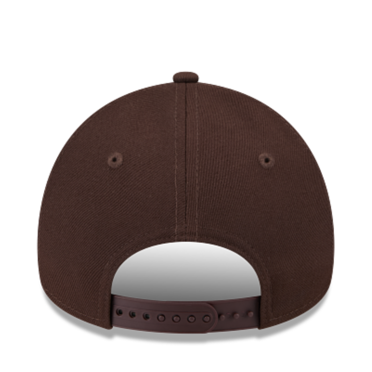 back of new era brown san diego padres 9forty a-frame snapback hat
