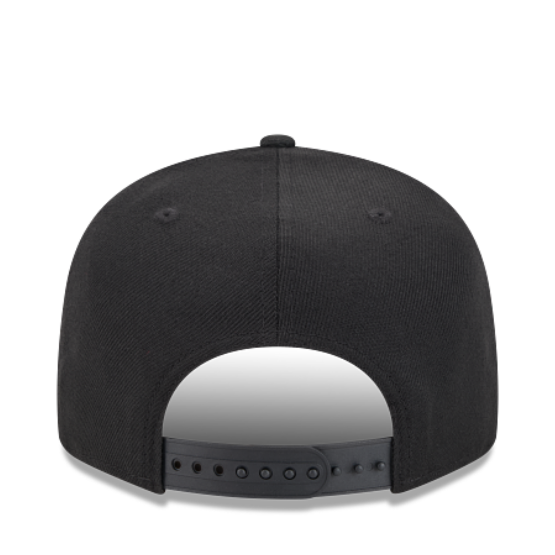 Back of New Era Chicago White Sox Black White 9Fifty A-Frame Snapback Hat