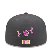 Back of New Era Chicago White Sox Day of the Dead Graphite 59FIFTY Fitted Hat