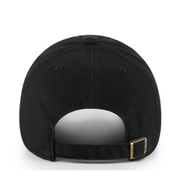 Back of 47' Brand New York Yankees Icon Black Clean Up Adjustable Strap Hat