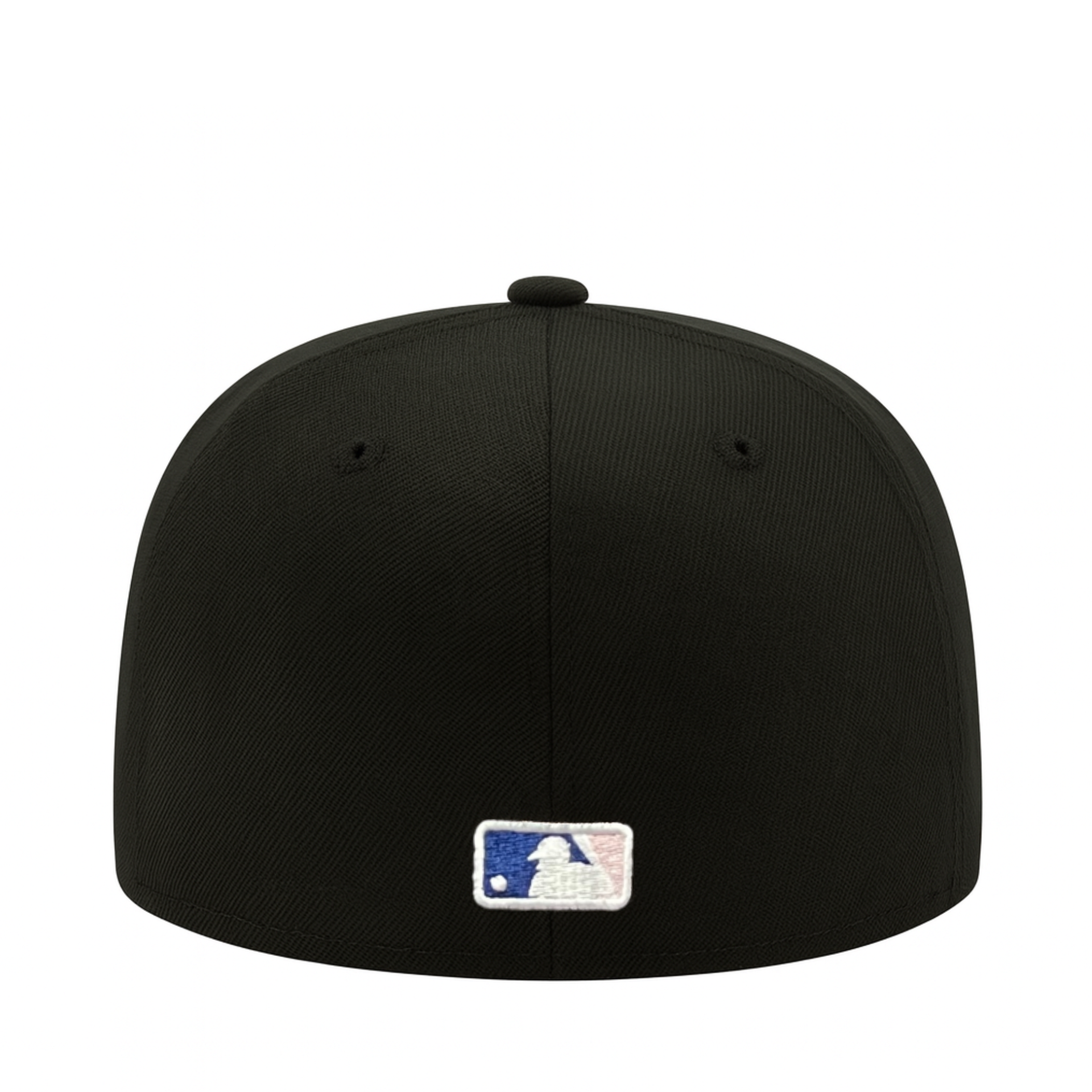 back of New Era Los Angeles Dodgers Exclusive 2025 Tokyo Series Black 59FIFTY Fitted Hat