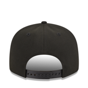 Back of New Era Baltimore Ravens Black A-Frame 9FORTY Snapback Hat