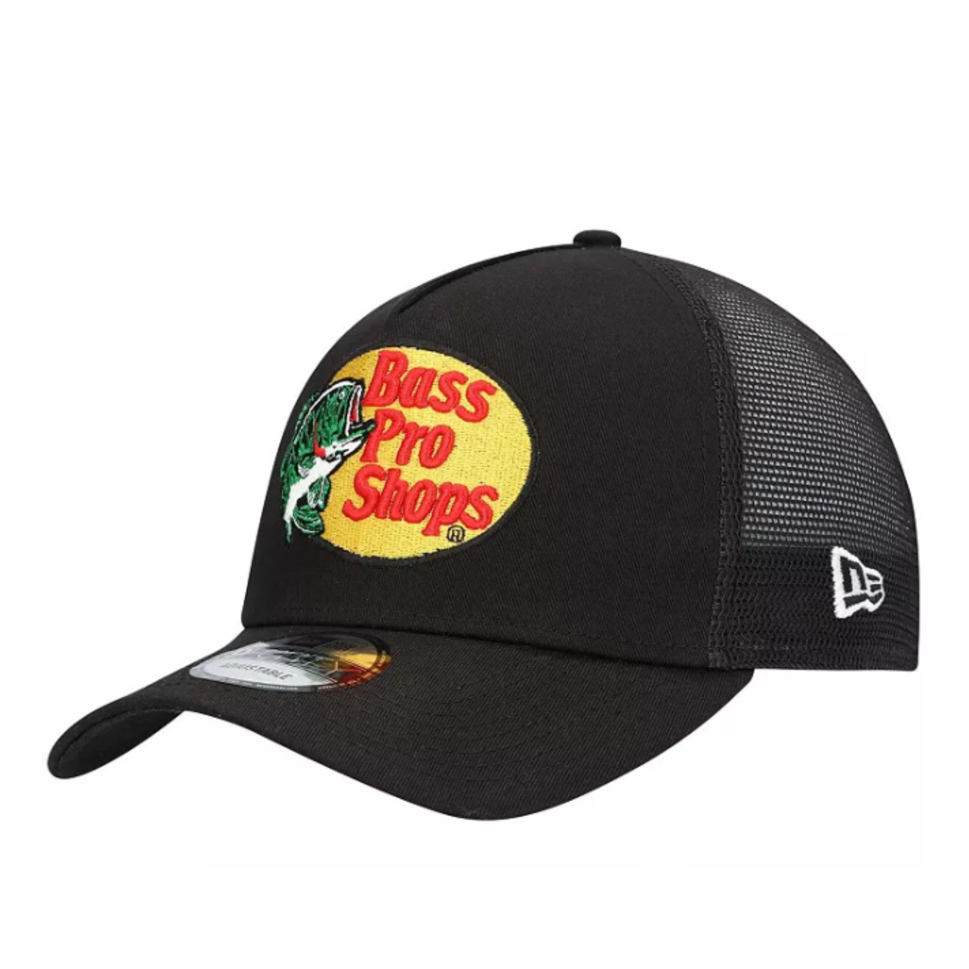 Men's Bass Pro Shops x Nascar 940 A Frame Black Adjustable SnapBack Cap.