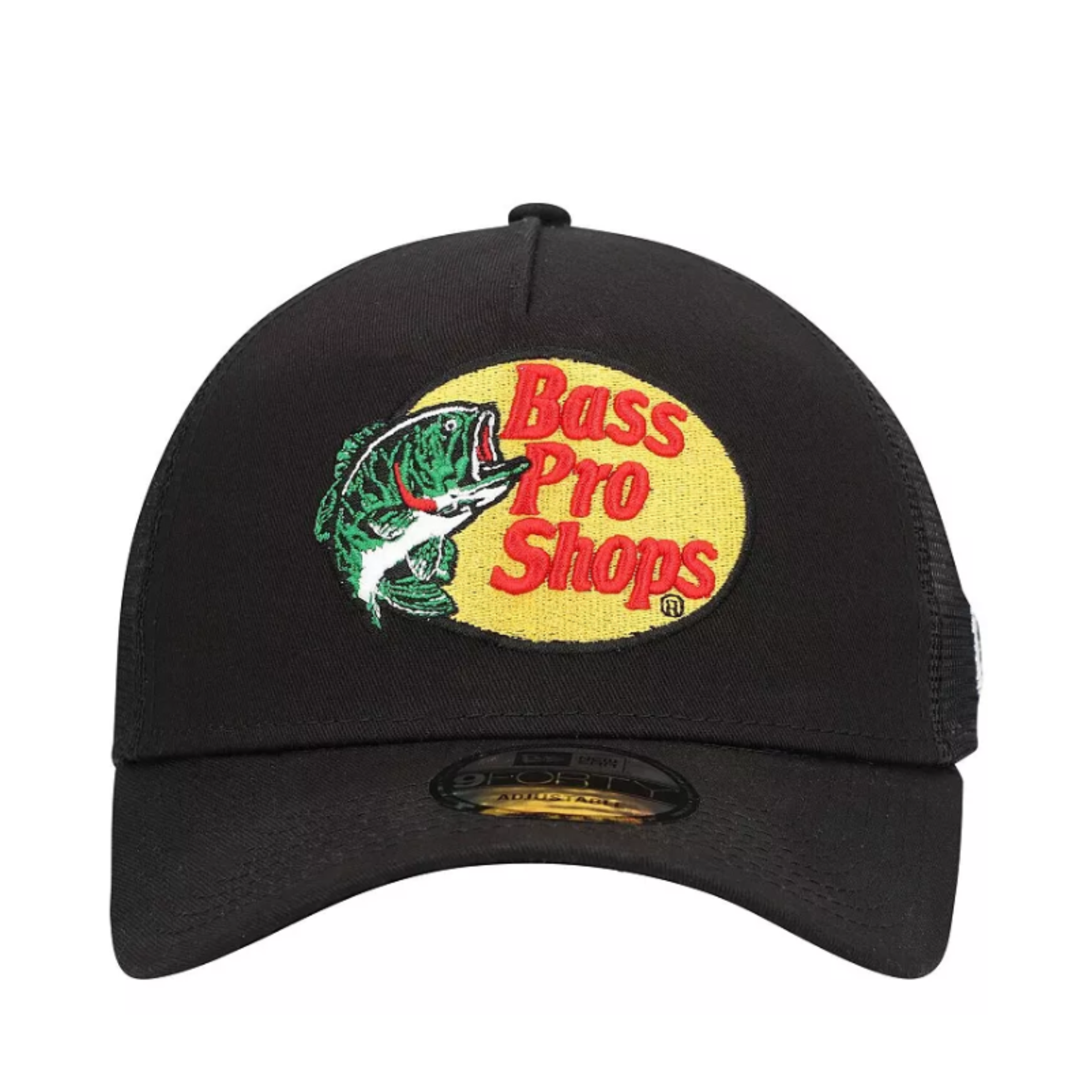 Men's Bass Pro Shops x Nascar 940 A Frame Black Adjustable SnapBack Cap.