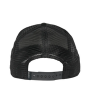 back of Goorin Bros The French Frenchie Dog Black Trucker Mesh Snapback