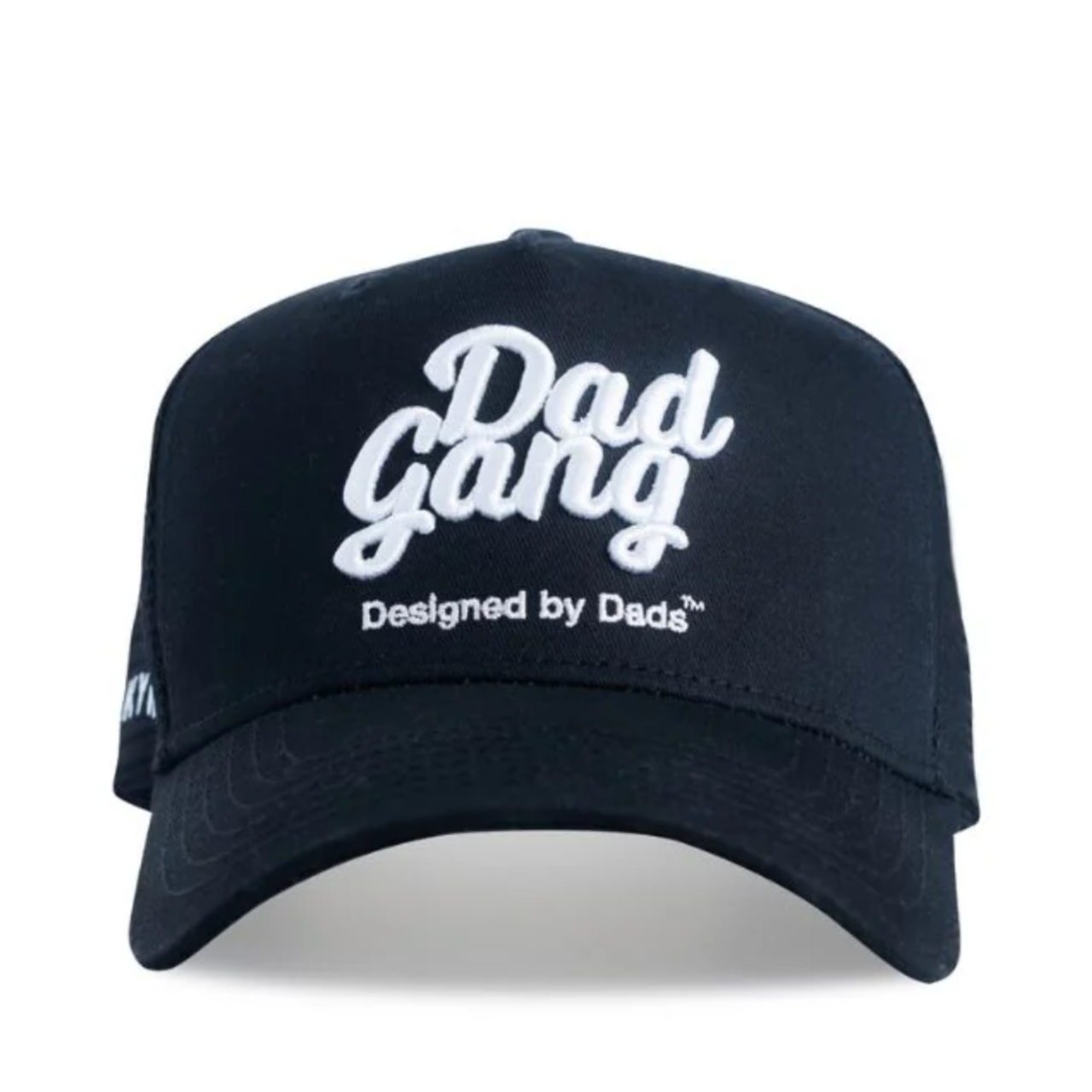 Dad Gang Black and White Snapback Hat